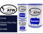 Preview: Honda, Canyon River Blue Metallic, B-640M: 500ml Lackdose + 500ml Klarlack + 250ml Härter - Set, von ATW Autoteile West.